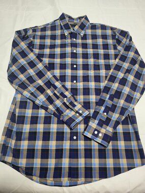 Lands' End No Iron Twill Long Sleeve Shirt - Size Large Tall (LT)
